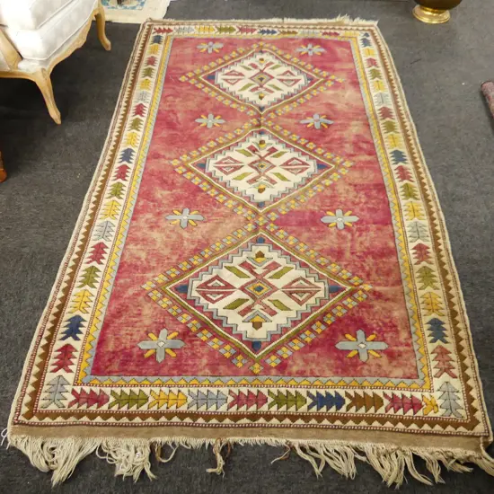 HAND KNOTTED ALL WOOL IRANIAN KONYA RUG w. CERTIFICATE 2400x1420mm