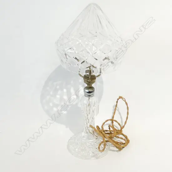 WEBB CRYSTAL LAMP H.420mm req. rewiring