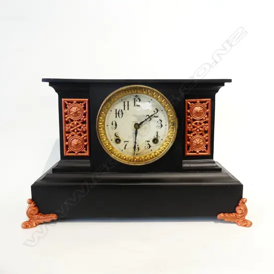 ANTIQUE ANSONIA MANTLE CLOCK W.415mm