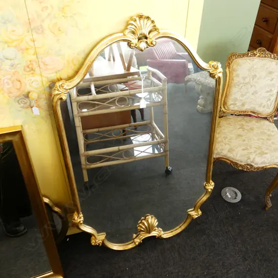 LG ORNATE GILT FRAMED MIRROR 1215x720mm