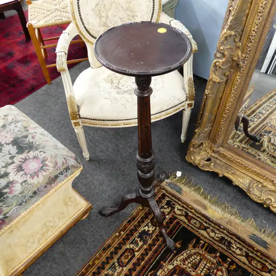 MAHOGANY PLANT STAND H910MM