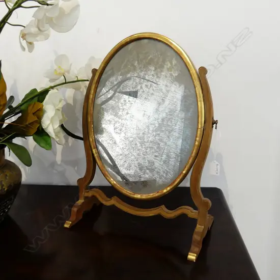 GILDED TABLE TOP VANITY MIRROR H.510mm