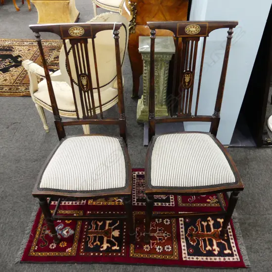 PAIR EDWARDIAN CHAIRS