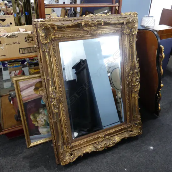 LG ORNATE GOLD FRAMED MIRROR 980x1290mm