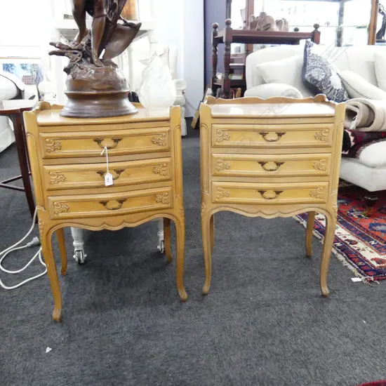 PR FRENCH STYLE BEDSIDE DRAWERS 450x340x680mm