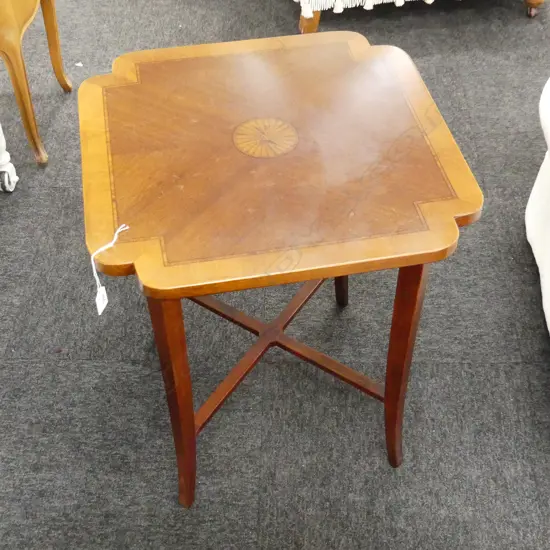 SQUARE INLAID SIDE TABLE 500x500x600mm