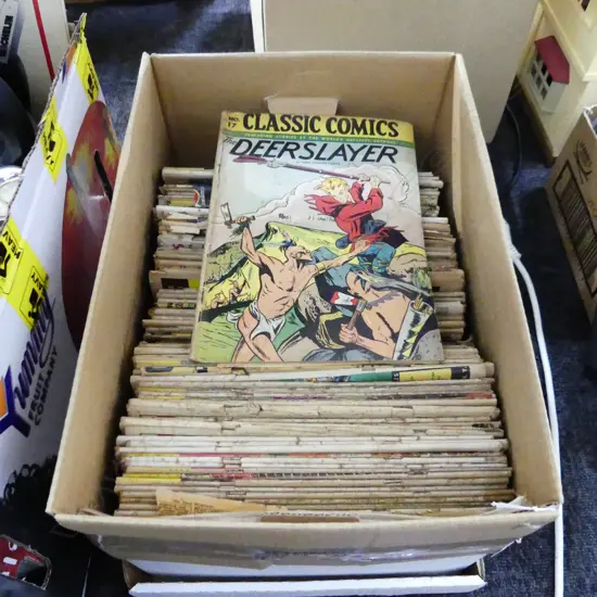 BOX LOT VINTAGE 'CLASSIC COMICS' c.1930s/40s