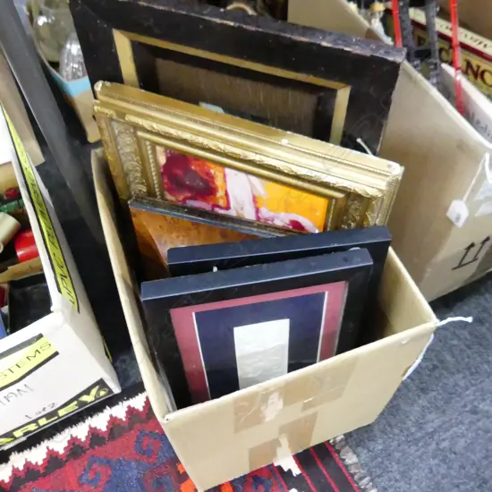 BOX LOT ASST. ARTWORKS