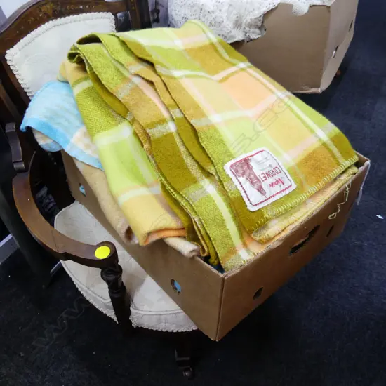 BOX ASST WOOLEN BLANKETS 