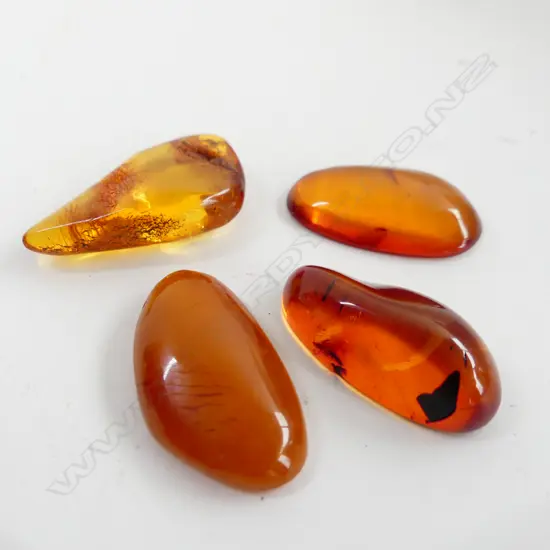 4 LG PCS POLISHED AMBER 