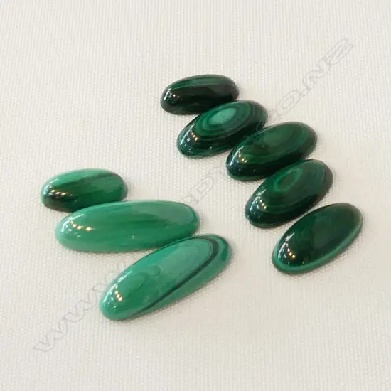 BAG MALACHITE CABOCHONS 