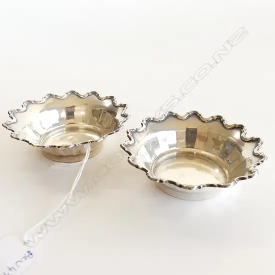 PR SMALL STG SILVER DISHES; B'HAM 1931/32 95mm dia 73 GRAMS