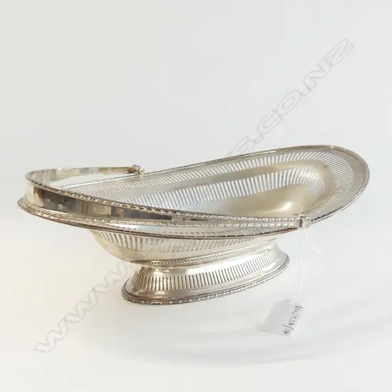 LG PIERCED STG SILVER BON BON DISH LONDON 1914 612 GRAMS