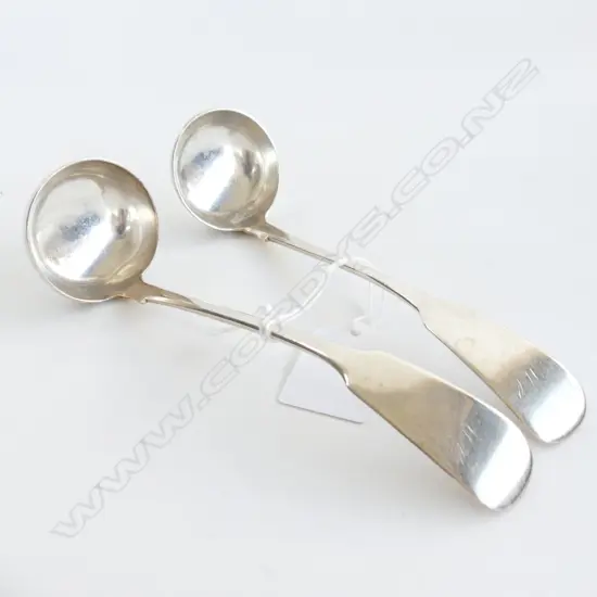 PR STG SILVER LADLES GLASGOW 1844 83 GRAMS