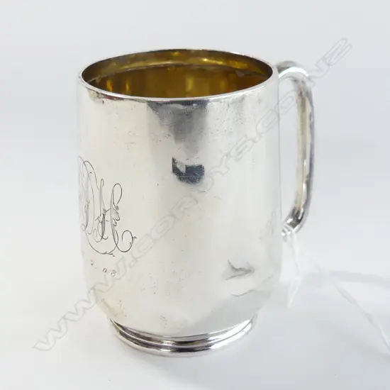STG SILVER CHRISTENING MUG B'HAM 1907 126 GRAMS