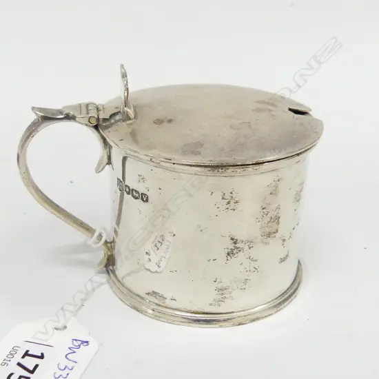 STG SILVER CONDIMENT POT SHEFFIELD 1938 111 GRAMS