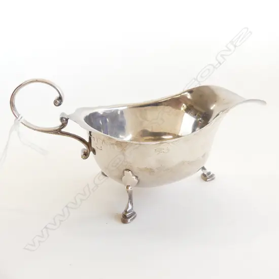 STG SILVER SAUCE BOAT; ASPREY & Co. B'HAM 1929 90 GRAMS