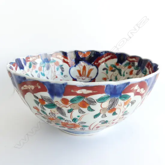 JAPANESE IMARI BOWL 220mm dia 