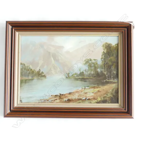 F O BIANCHI OIL 'LAKE WAKITIPU' 275 X 400mm
