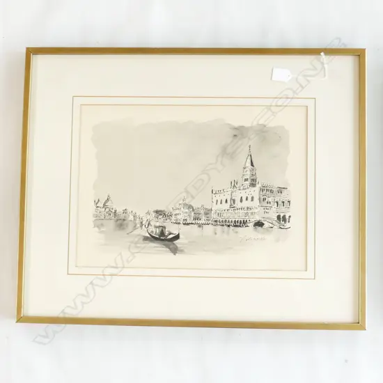 SIGNED W/C, VENICE 310x430mm