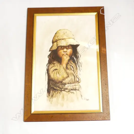 EULOGIO ? OIL ON BOARD STUDY OF A GIRL SIGNED 630 X 400mm