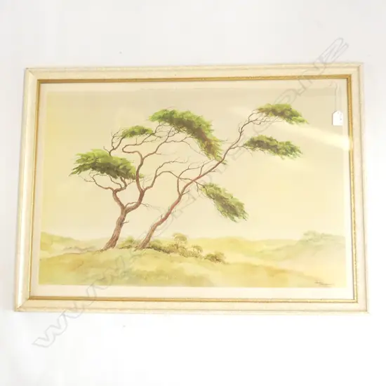JAN KAGIE RETRO PRINT ' PINES ON THE DUNES' 545 X 790mm