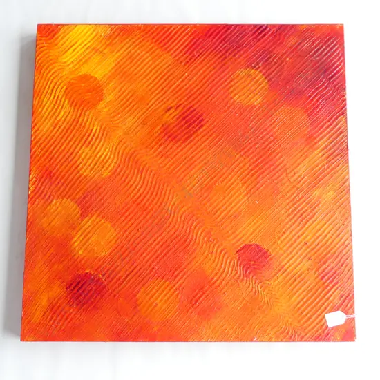 JOHN TOWERS ACRYLIC ON BOARD 'ORANGES AND LEMONS' 630 x 630mm