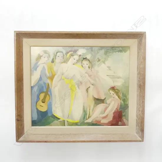 FRAMED PRINT 'PRINCESSE OF CLEVES, MARIE LAURENCIN 1941;  480 X 395MM