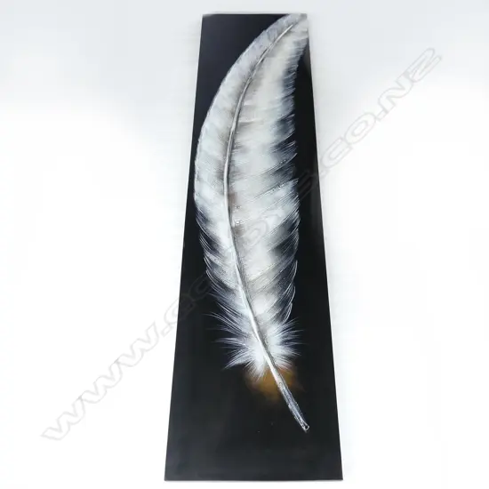 ACRYLIC ON CANVAS 'FEATHER'  2000 X 500mm