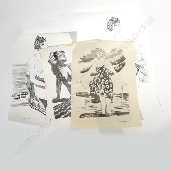 2 JOAN TAYLOR LITHOGRAPHS 'Greation I' 2/25 1975 + 'Overlooking the Waitamata' 4/40 1980.