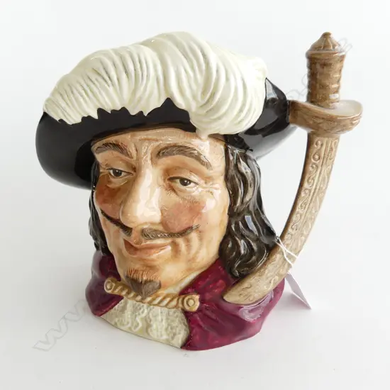 LG ROYAL DOULTON CHARACTER TOBY JUG 'PORTHOS' H. 195MM