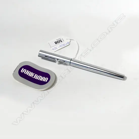 VINTAGE WATERMAN FOUNTAIN PEN WITH PAPER LABEL, UNUSED