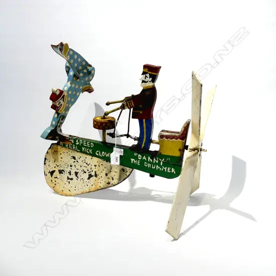 VINTAGE WHIRLIGIG - SOLDIER DRUMMER L. 450MM