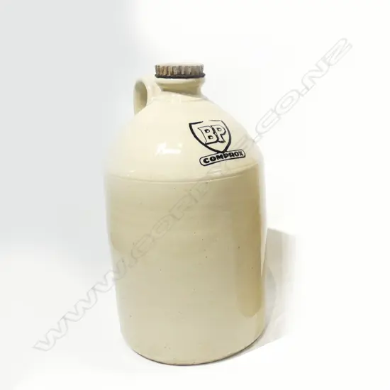 STONEWARE BP LOGOED FLAGON BOTTLE H410MM