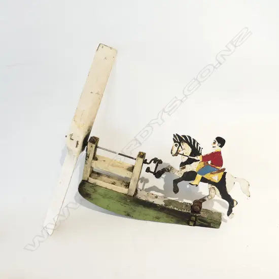 VINTAGE WHIRLIGIG - HORSE JUMPING L 520MM