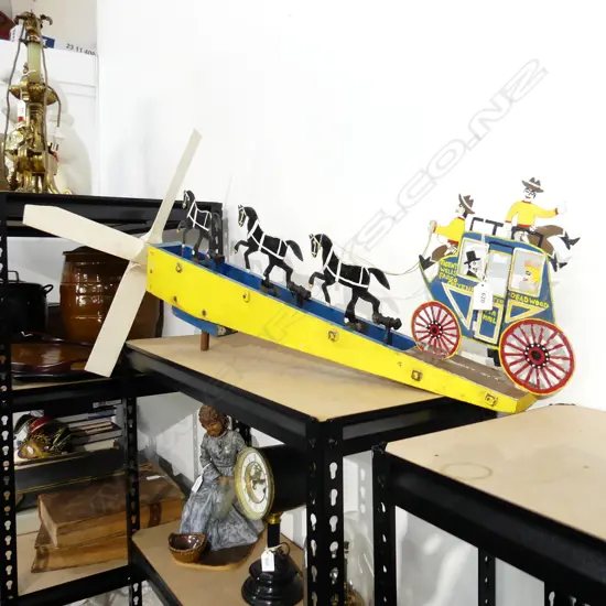 VINTAGE WHIRLIGIG - STAGE COACH L. 950MM