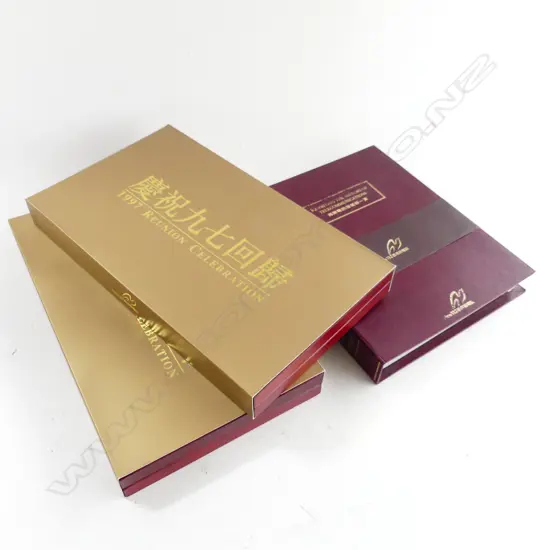 HONG KONG 1997 PHONE CARDS - 2 ROSEWOOD BOXED SETS + HISTORY OF T&T HK VHS