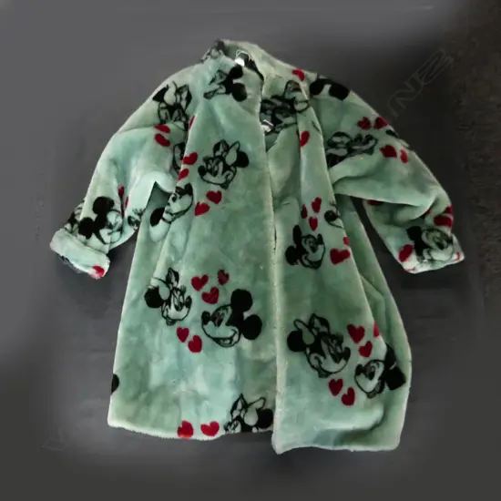 'APPARENCE PARIS'  FUN FUR (FAUX) JACKET w. DISNEY MICKEY & MINNIE & LOVE HEART DESIGN - MADE IN FRANCE