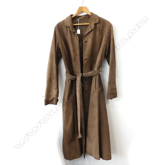 DRENZA BROWN LEATHER COAT