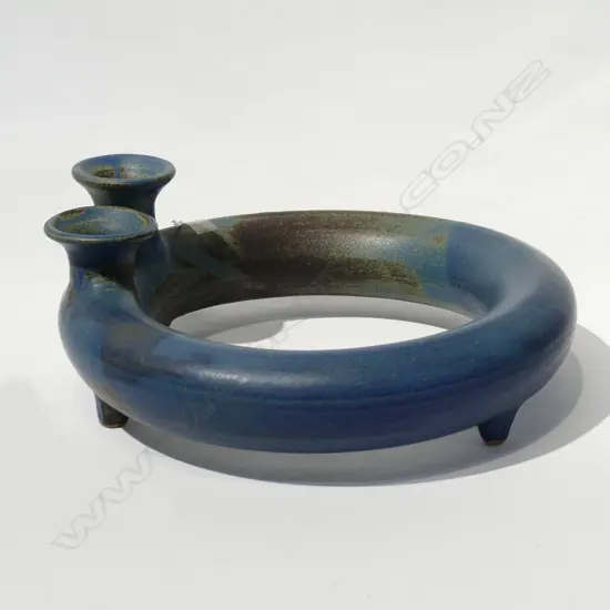 BRUCE MARTIN POTTERY RING VASE DIA 280MM