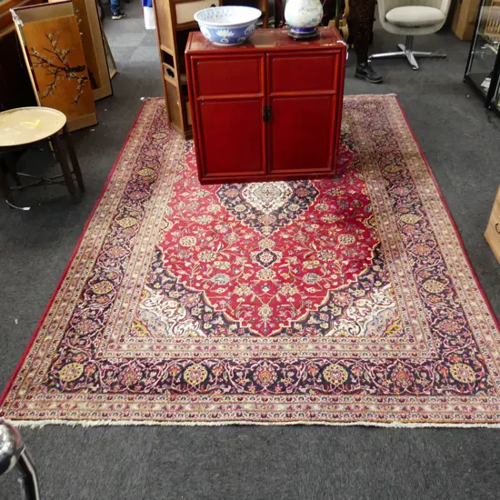 HAND KNOTTED WOOL PILE KASHAN RUG 3000x2000mm