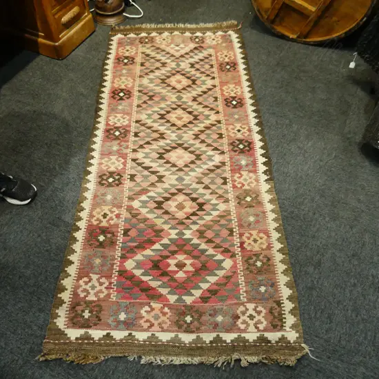 ALL WOOL KELIM RUG 2100x870mm