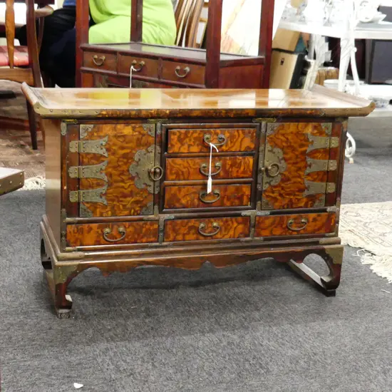 LOW KOREAN SIDE TABLE WITH DRAWERS L 800 MM