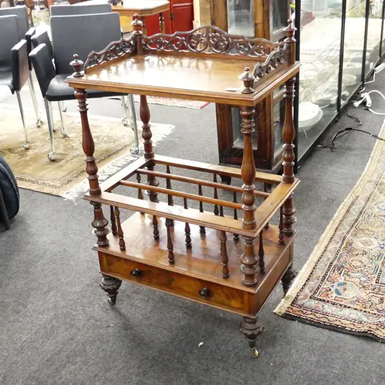 VICTORIAN ROSEWOOD MUSIC CANTERBURY