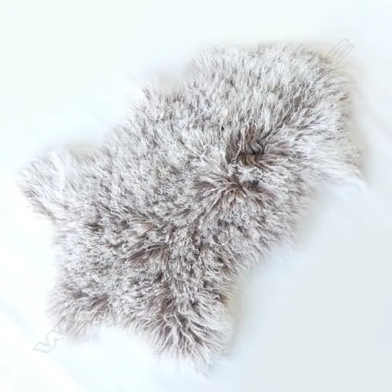 TIBETAN LAMB HIDE, MUSHROOM COLOUR, STANDARD SIZE L. 1100MM