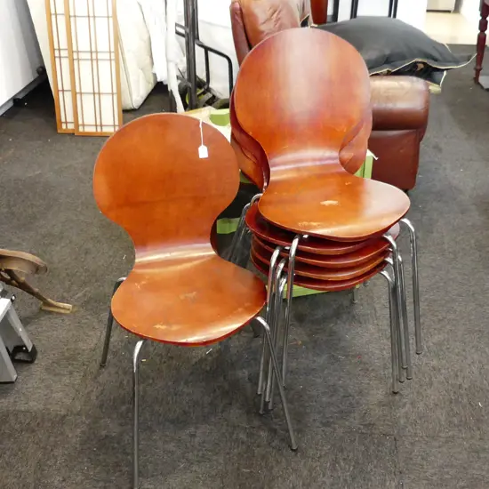 6 PLY DINING CHAIRS AF