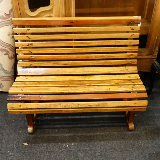 WOODEN BENCH W.1070mm