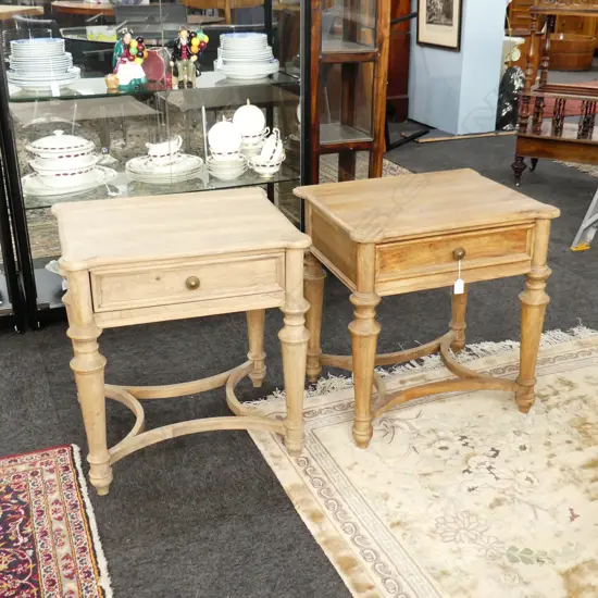 PR WOODEN BEDSIDE TABLES 550x450x580mm