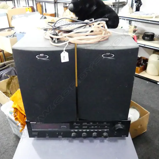 DENON AMP DRA-325R + PR KEF Q bookshelf speakers 