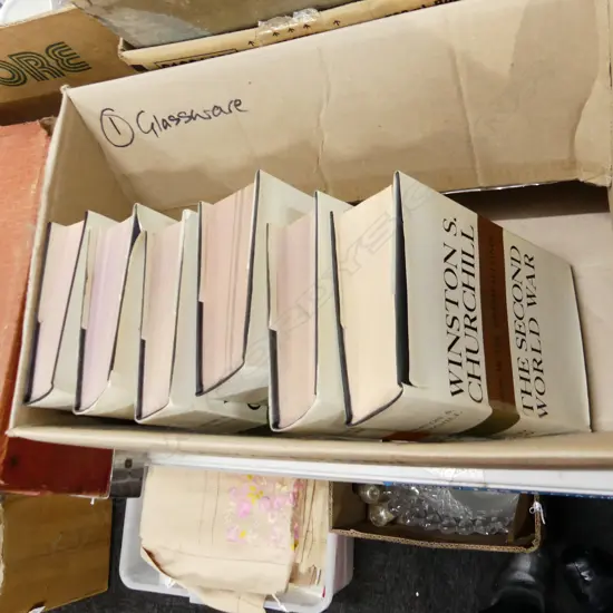 6 VOLUMES 'THE SECOND WORLD WAR' BY WINSTON CHURCHILL